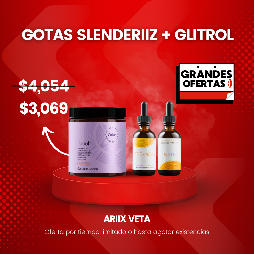 Gotas Slenderiiz y Glitrol