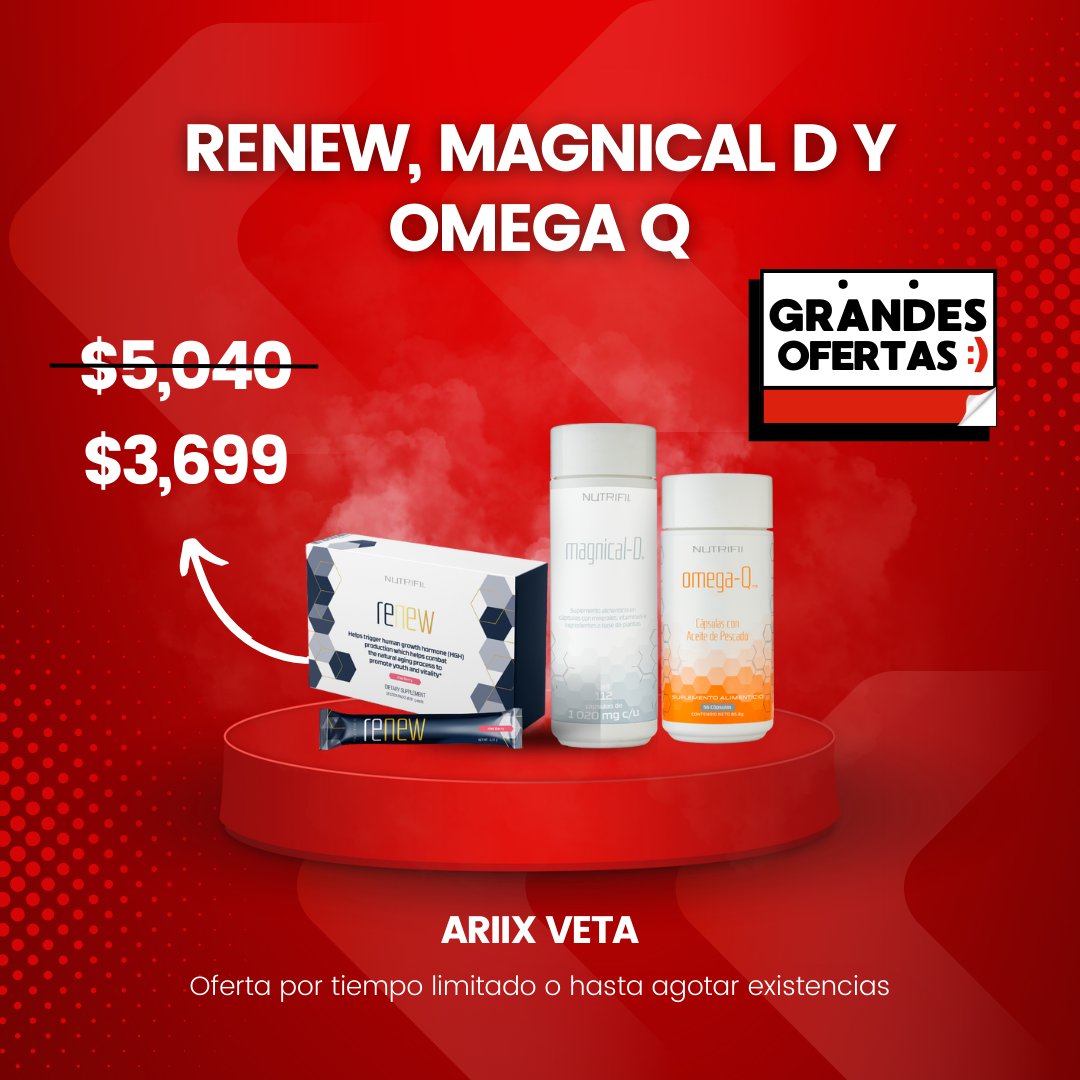 Paquete de promo Renew, Magnical D y Omega Q