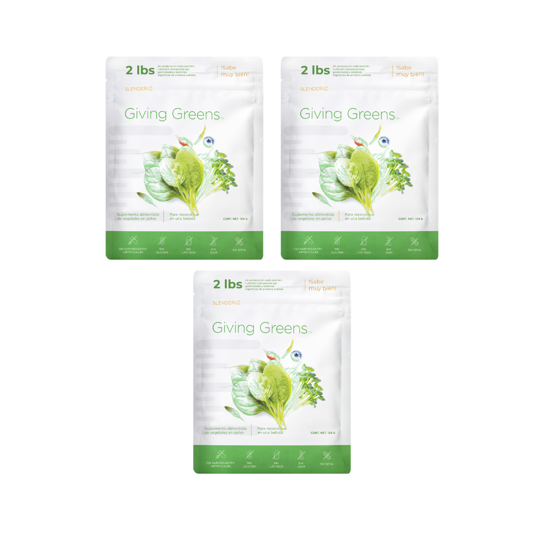 Paquete de 3 Giving Greens